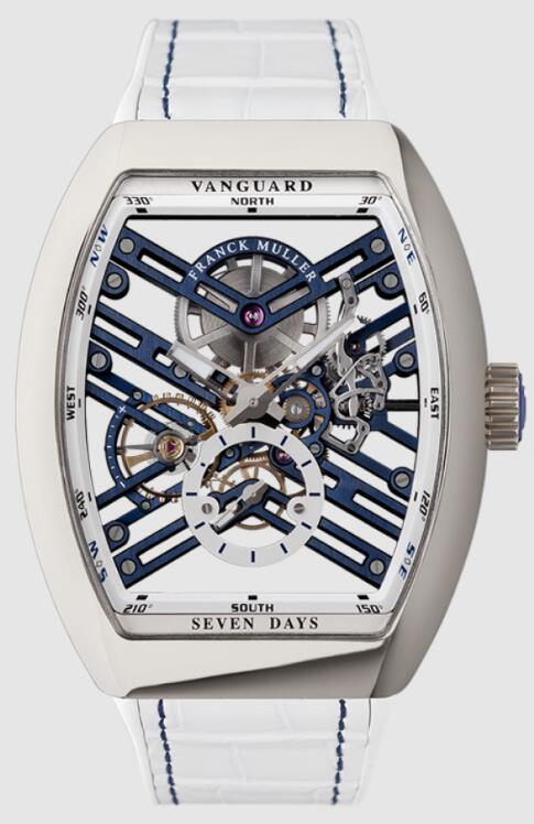 Best FRANCK MULLER VANGUARD 7 DAYS POWER RESERVE SKELETON V45S6SQTJ ACBL Replica Watch